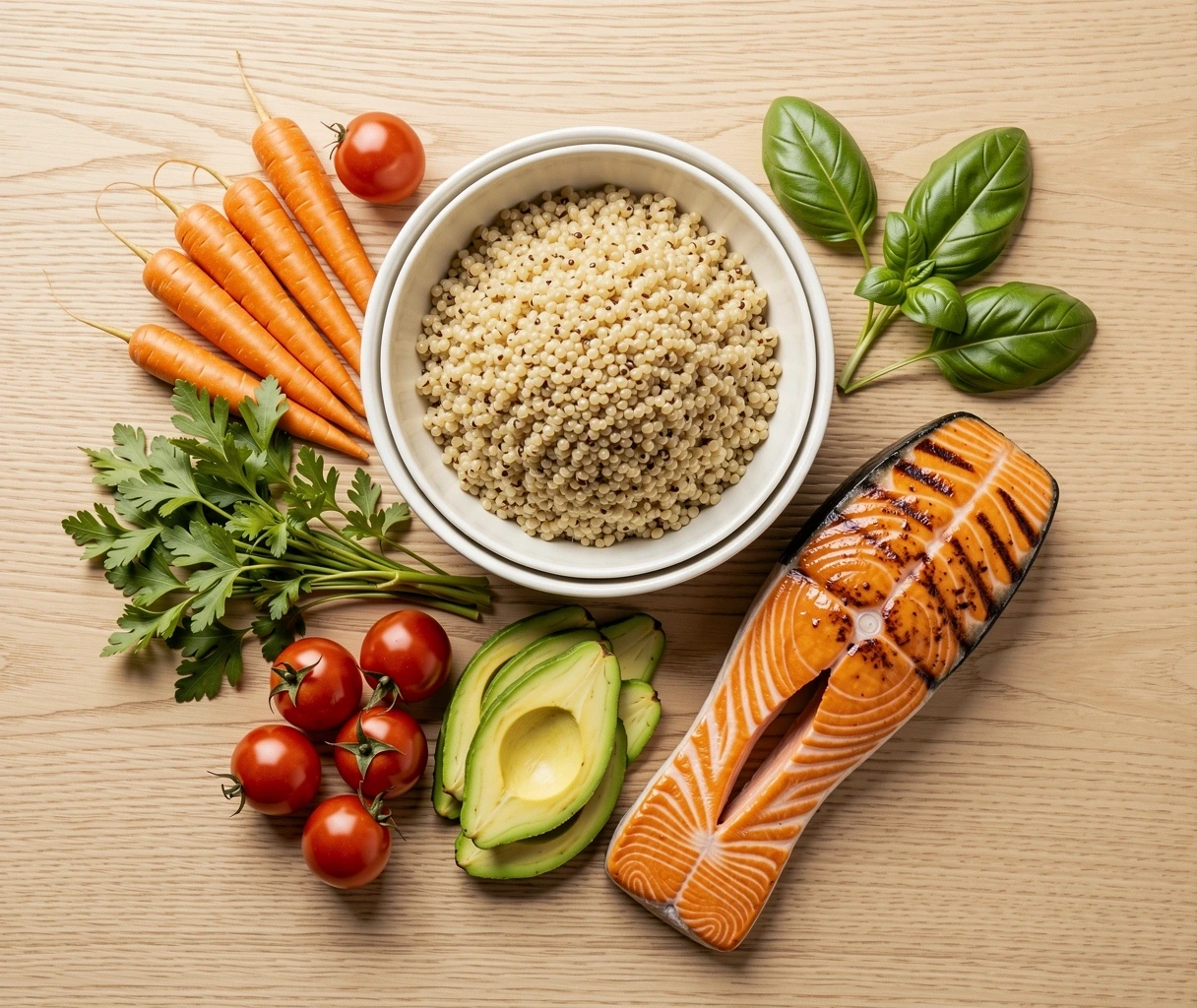 Balanced nutritional plate components